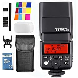 Flash Godox Para Sony Godox TT350S Mini 2.4G TTL HSS 1/8000S GN36 Inalambrico Camara Speedlite Flash para Sony DSLR A7RII A7R A58 A99 ILCE6000L A7II Cámaras(TT350S)