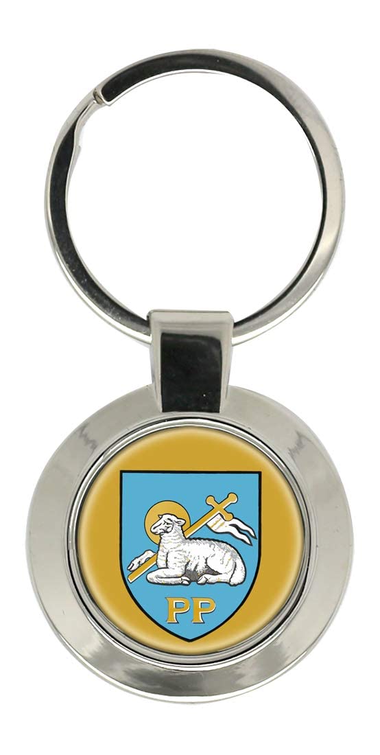 Giftshop Uk Unisex Silver Coloured Metal Preston (England) Key Ring