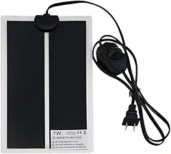 Almofada de aquecimento para répteis com ajuste de temperatura 7W/14W/20W sob o tanque tapete térmico para terrário para tartaruga, tartaruga, cobras, lagarto, lagartixa (7W)