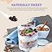52USA Blueberry Popping Boba (500g), Popping Pearls for Bubble Tea, Beverages, Sweets, Ice Cream, Shakes, Desserts & Smoothies Topping, 1.1 Pound (Pack of 1)