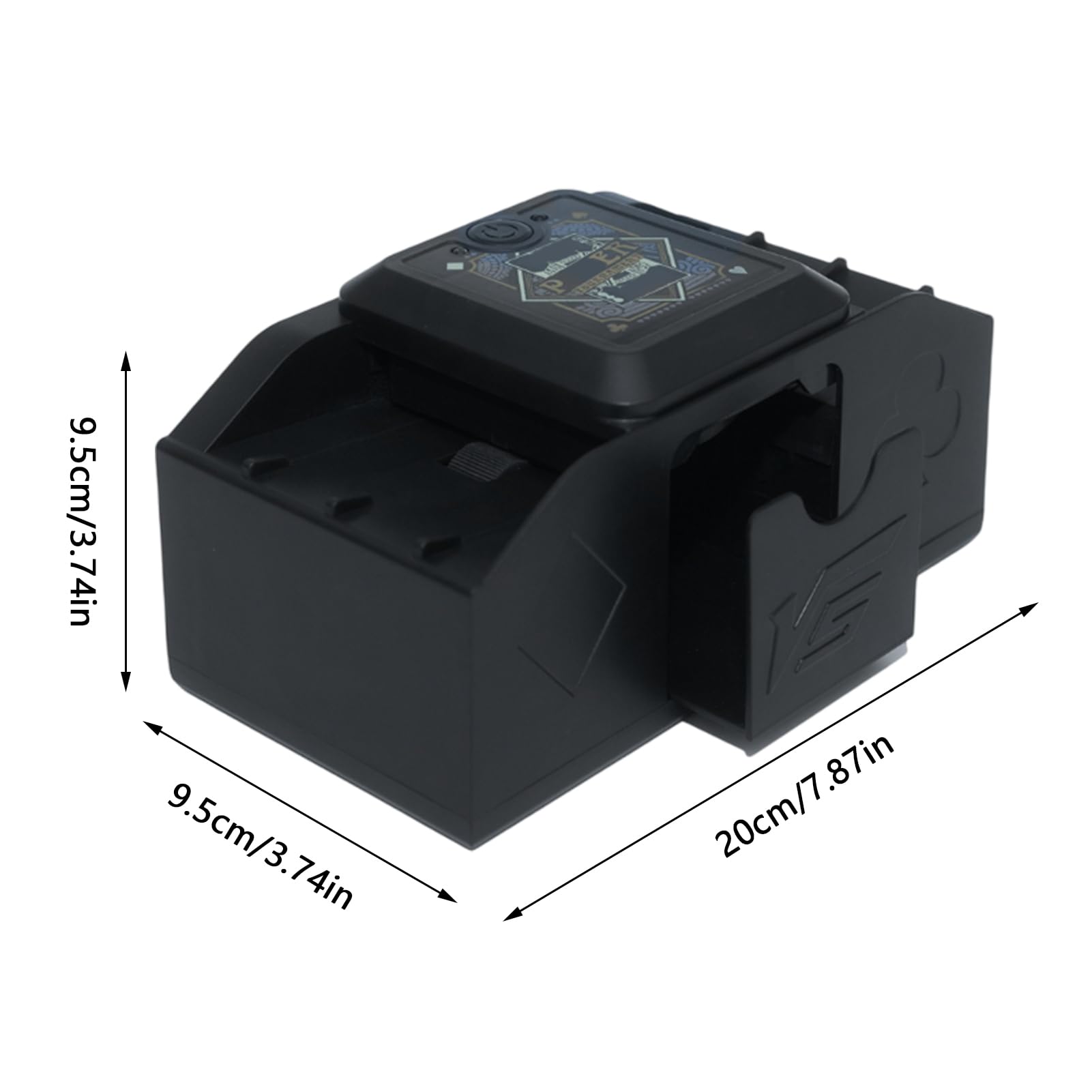 Generisch Automatic Machine, Battery Electric Poker Shuffling Device, 2,36, wydajne narzędzie do wyrzucania kart dla dorosłych, seniorów, młodych graczy, wygodny dodatek do gier