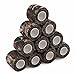 DROK 10 Roll Camo Tape, 1.97in x 14.76ft Camouflage Self-Adhesive Bionic Wood Wrap Bandage for Outdoor Athletic Sports Bicycle Hockey Skateboard Scooter, 4.92Yard Cohesive Camo Stretch Reusable Tape