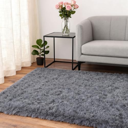 Tapis extérieur pour terrasse et balcon gris foncé lavable en machine - 8