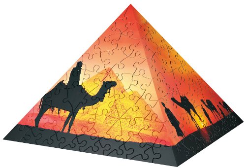 Ravensburger Sunset In The Desert - 240 Piece Puzzle Pyramid