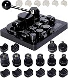 リング曲げ機 GEMKIT 金属製 リングベンダー ジュエリーメーカー スプーンリング ツール 金属 曲げ ジュエリー製作 リングメーカー 本体 スチール ベンダーツール ナイロンダイス 作成キット スプーンイヤリング 調整 DIY 耐久性 耐食性 スチール 駒付き ダイス 樹脂 ナイロン駒 操作簡単 3kg リングゲージ付き