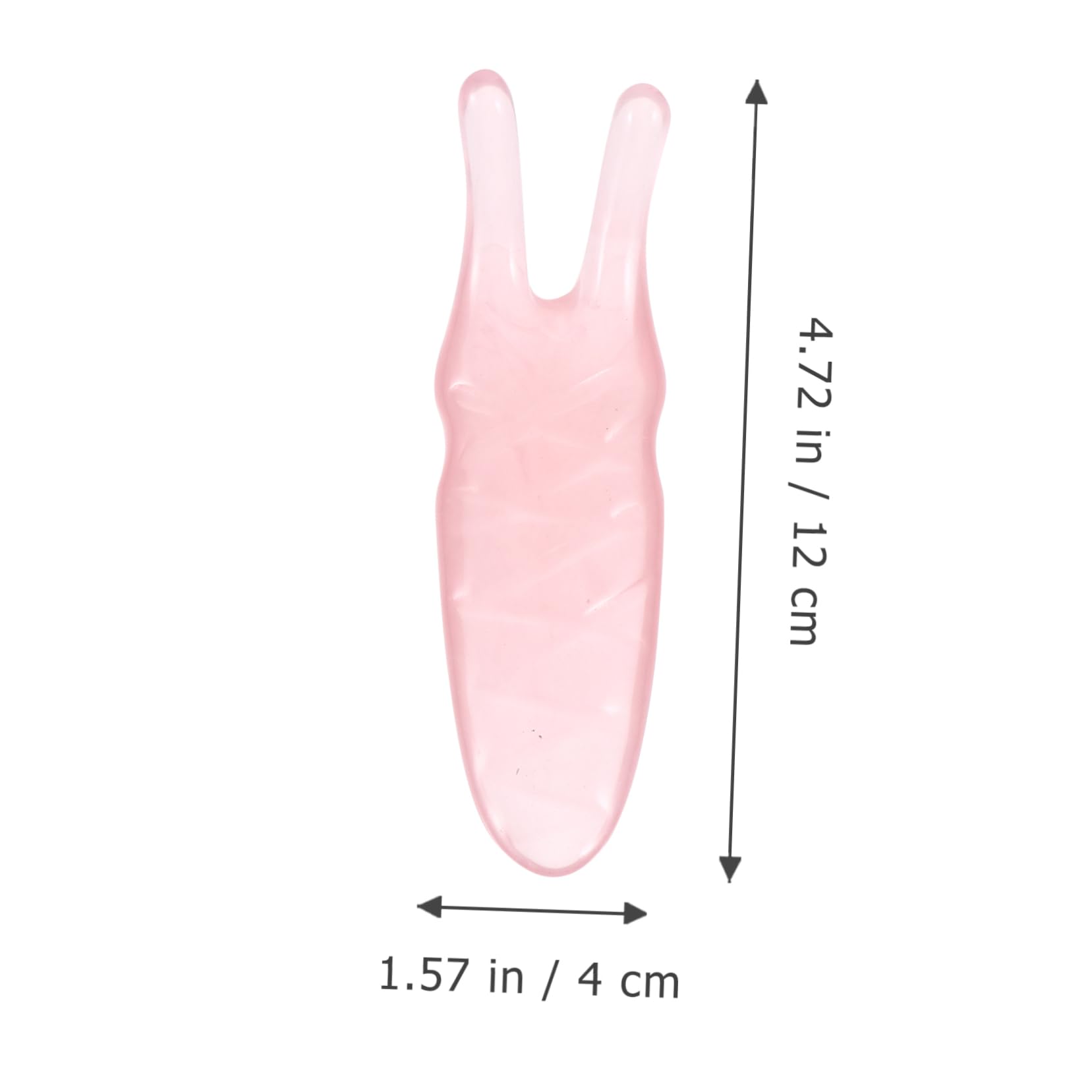 KOMBIUDA 1 Massager Massage Comb for Scalp Jade Stone Guasha Comb Nature Jade Comb Scalp Care Brush Facial Tool Guasha Board Scraping Fork Scalp Gua Sha Comb Scraping Comb Pink Beeswax