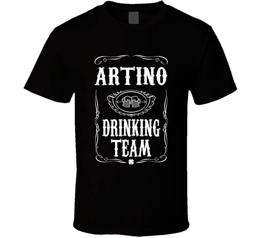 Artino Drinking Team Tee Last Name Family Reunion Gift Idea T Shirt