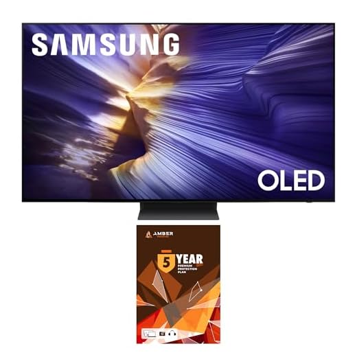 Samsung QN65S90FAFXZA 65 Inch 4K OLED Smart TV (2025) with Dolby Atmos and 5 Year Amber Protection Plan