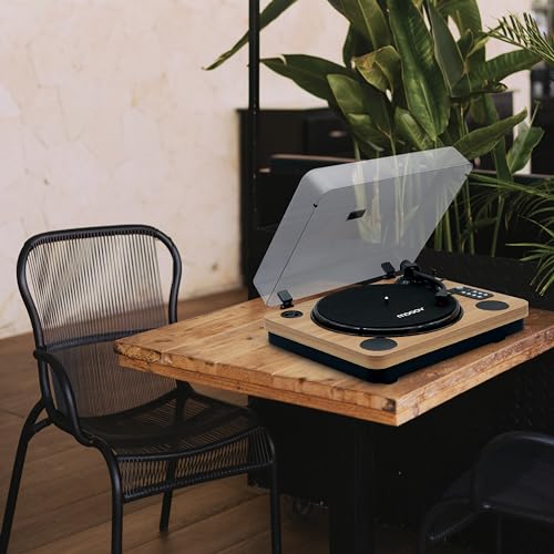 METRONIC Platine Vinyle Bluetooth Effet Bois 33/45/78 Tours avec Hauts Parleurs intégrés – 477361 - Les Beatles, Paul McCartney, John Lennon, RIngo Starr, George Harrison METRONIC Platine Vinyle Bluetooth Effet Bois 33/45/78 Tours avec Hauts Parleurs intégrés - 477361 – Image 6