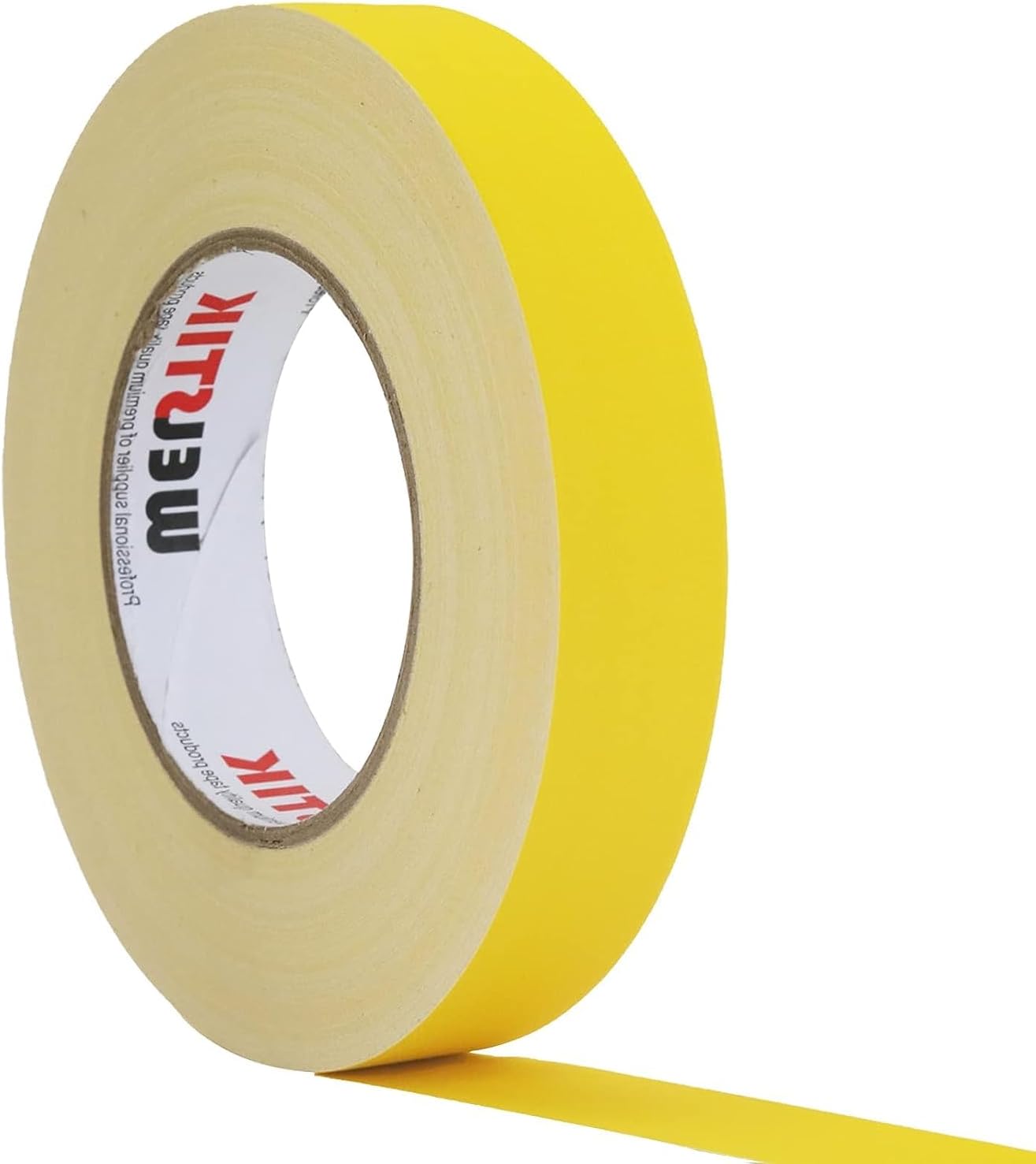 WELSTIK Thin Gaff Tape 25MM*30.2M Gaffa Tape Matt Cloth Tape, Yellow