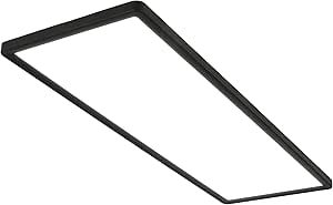 BRILONER - Panel LED de lámpara de techo ultrafina con efecto de retroiluminación, 58 x 20 x 3 cm, 22 W, 30000 lúmenes, 4000 K, montaje empotrado, salón, oficina, cocina
