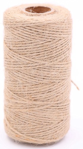 Lebeila Natural Jute Twine String – 2 Ply Hemp Cord Industrial Packing Rope Durable Materials Heavy Duty Decorative String For Garden Arts Crafts Gift Bakers Butcher Clothespins Tags (328 Feet, Brown) #TOP5