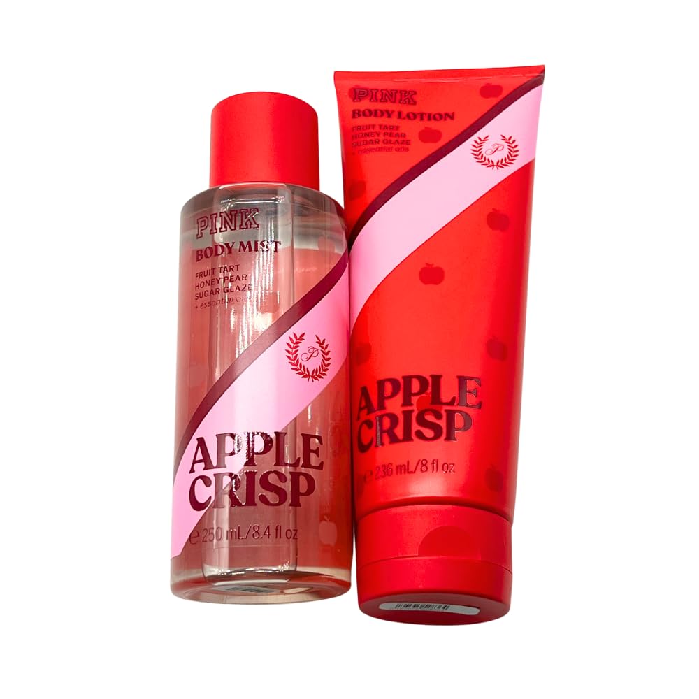 Victoria's Secret PINK APPLE CRISP Body Mist & Lotion 2-piece Set - 2025 LIMITED Edition – Fall Scent Collections - Image 3