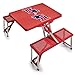 Picnic Time Folding Picnic Table With College Football Team Logo