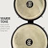 Meinl Percussion Bongos Headliner Fiberglass - 2 hand drums with 6.75 and 8 inches - including tuning key - Premium Fiberglass, Black (HFB100BK) #2