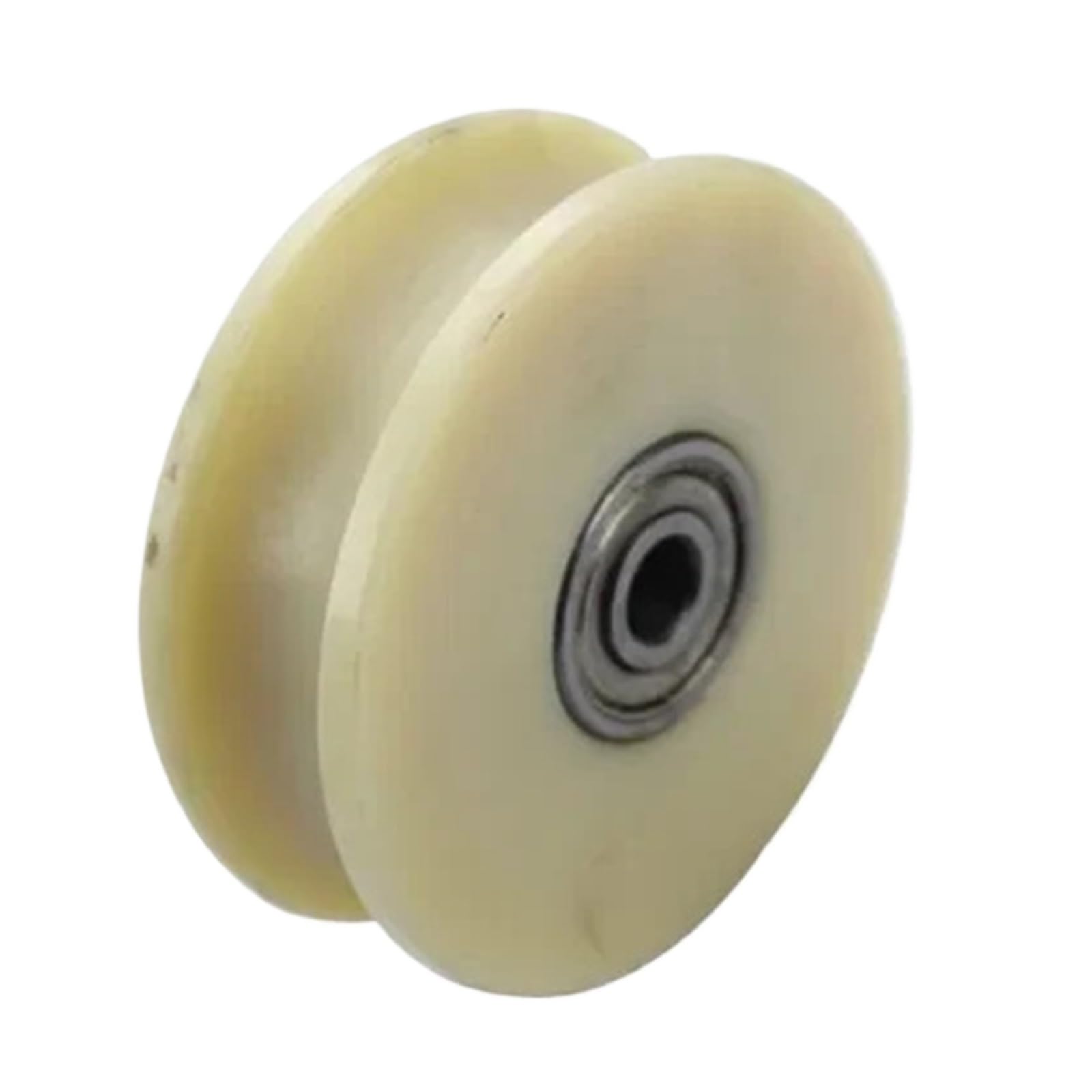 V-Nut-Rad, Schiebetorrollen, 1PC U/V Nut Rad D:80mm D:100mm Nylon Stumm Schiebe Pulley Tür Lager Stahl Schiene Räder(100mm V)