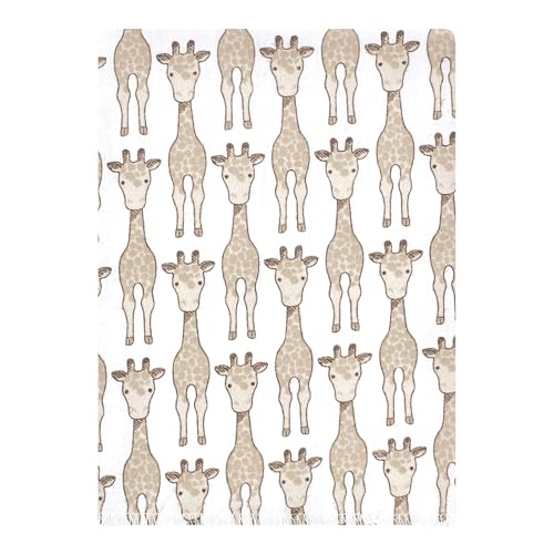 Image of Hudson Baby Cotton Flannel Burp Cloths 12-Pack Bundle, Giraffe, One Size
