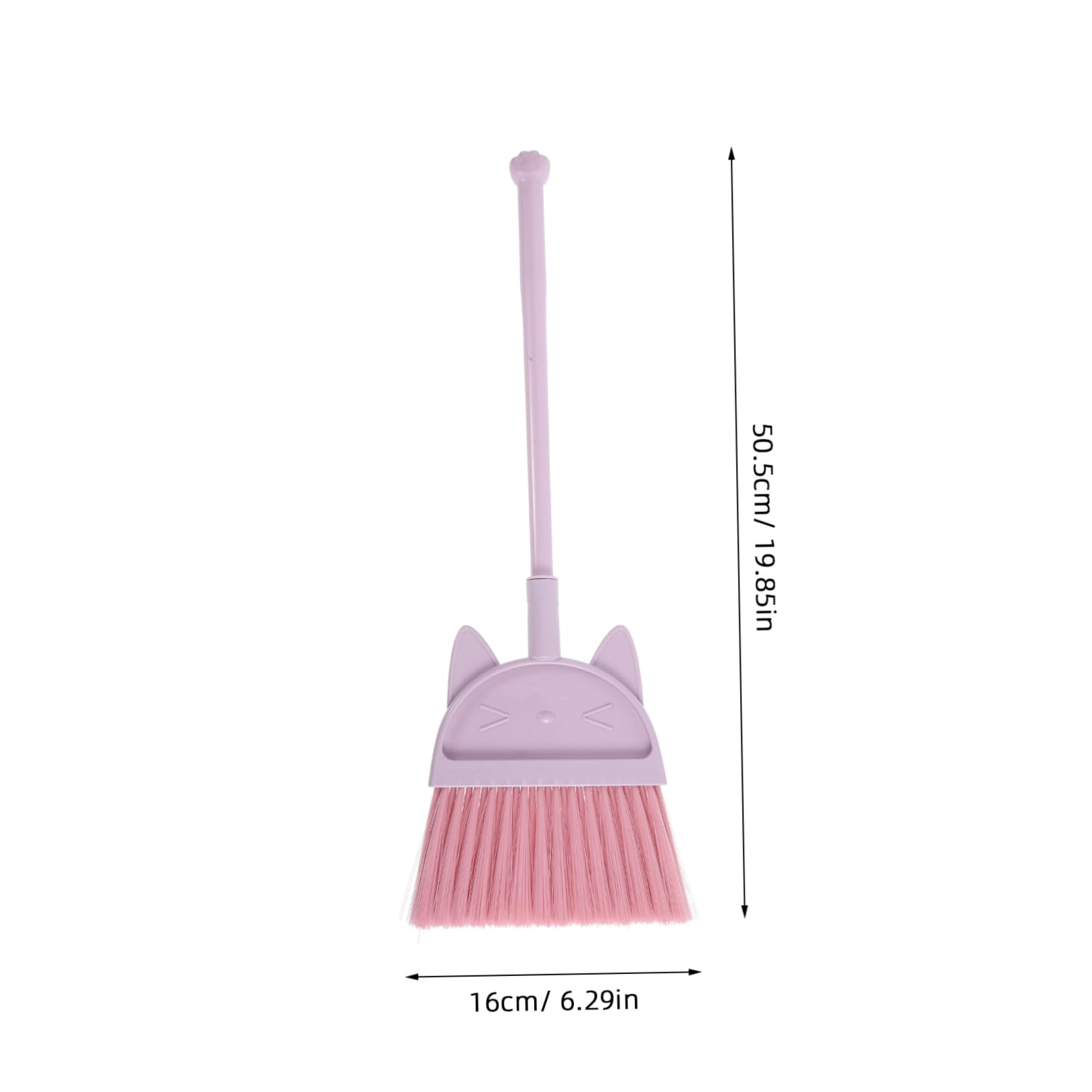 BESTYASH Cute Cat Broom Mini Long Handle for Play and Parent Activities Promotes Housekeeping Skills and Fun Engagement