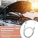 HOPESPANNER No.304006/41787 Car Hood Release Lateral Cable Latch to Latch for Chevrolet Corvette C3 1978-1982 Hood Latch Wire Puller Replacement