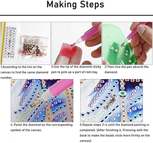 O&BTRC01 Unicorn 5D Diamond Painting Kits for Kids Multi shaped Gem Painting Kits for Children 5D Diamond Art Picture Kits for Girls or Beginners,Diamond Art for Kids