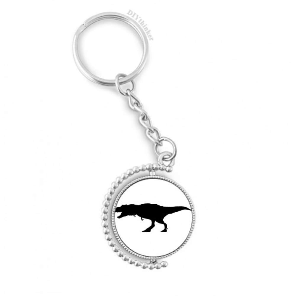 Os de dinosaure miniature key ring chain rotatif multicolore, l'idee cadeau originale