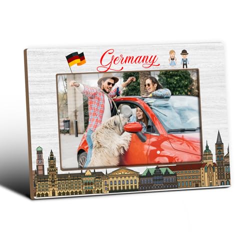 Germany Photo Frame, Germany Souvenirs, Tabletop Picture Frames for Wedding Birthday Vacation...