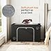 Honiakaka Cat Litter Box Enclosure with Cat Bed; Hidden Enclosure Litter Tray in Living Room, Bedroom, Corner; Kitten Washroom Fit Most of Litter Box; Large Pet Litter Box Pee Shield