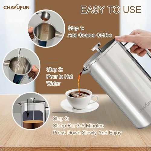CHAYUFUN 34oz Mirror Finish Press