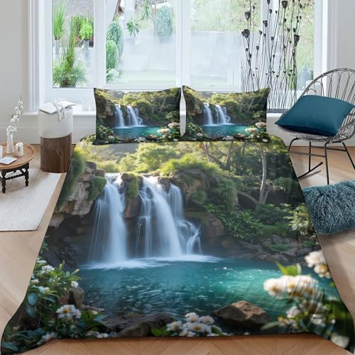 Parure de lit King en microfibre premium imprimé 3D abstrait et doux