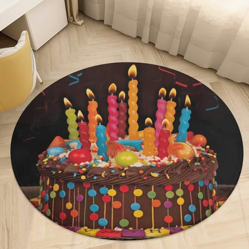 �v���b�V�� �R�[���� �x���x�b�g ���E���h �G���A���O 2.5�t�B�[�g �ɔ� 0.5 cm Happy Birthday �P�[�L �t���A�}�b�g ����~�� TPR�o�b�L���O ���[�p�C�� ����\ �E�F���J���t�����g�h�A�}�b�g �Q�� �o�X���[�� ���֑���