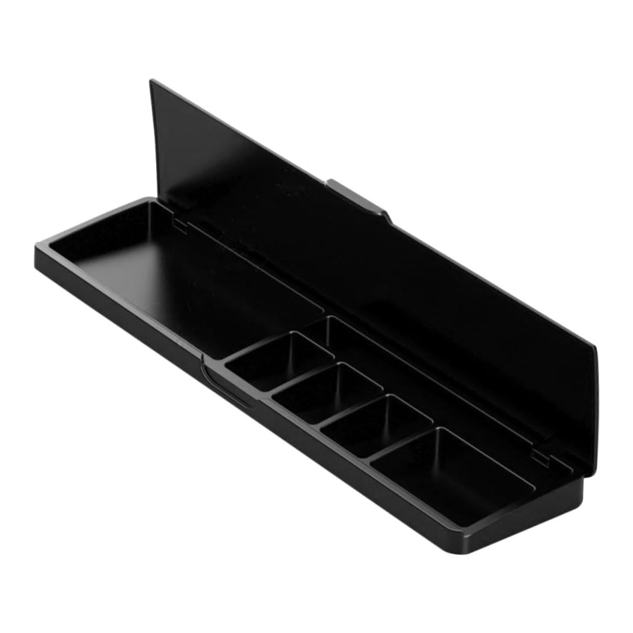 Poggia Polsi per Tastiera con Organizer da Scrivania Nero ABS