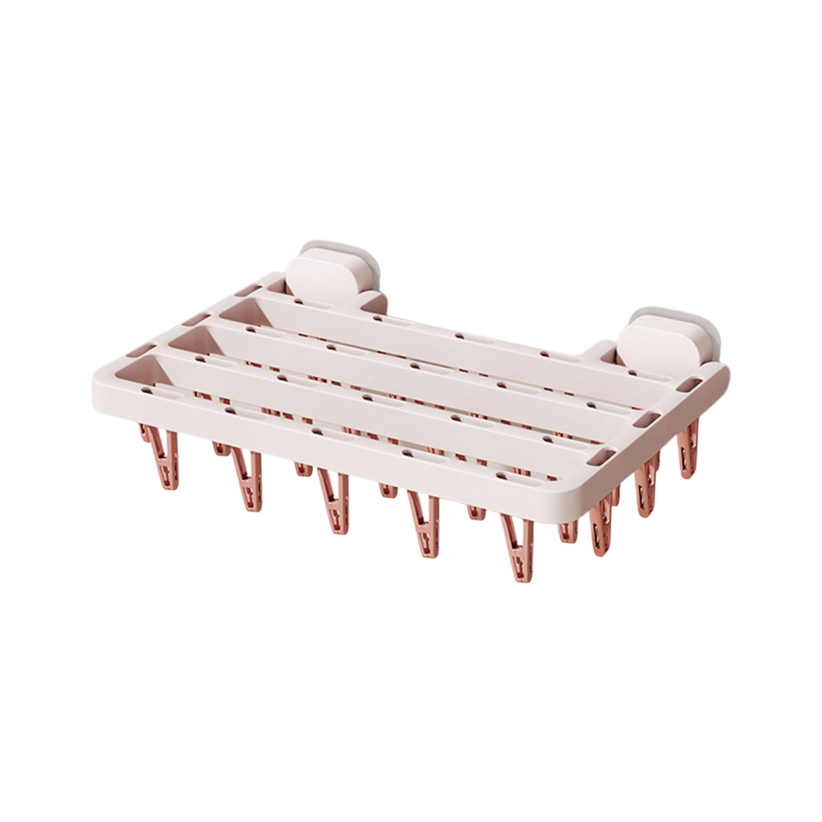 Shurhome Hide Sock Clothes Drying Rack with Multiple Clip for Small Laundry Items Foldable and Space Saving Designs Laundry Hanger