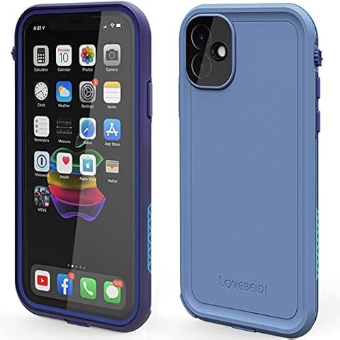 LOVE BEIDI for iPhone 11 Waterproof Case 6.1 Screen Protector Underwater Shockproof Full-Body Dustproof Rugged Case for Aplle iPhone 11 (Navy Blue) Cover