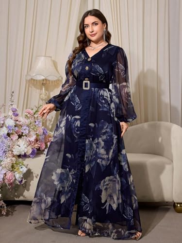 Image of TOLEEN Women's Plus Size Sequin Dress Luxurious Style Formal Cocktail Evening Party Maxi Dresses