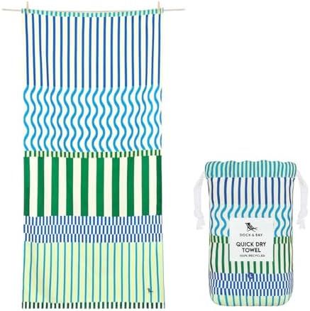 Dock & Bay Beach Towel - Quick Dry, Sand Free - Compact, Lightwei...