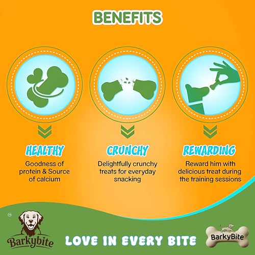 Image of Dog Biscuits | 500 Gram | Crunchy Bone Shaped Dog Treats | Healthy Training & Reward Treat for Dogs | Tasty Dog Snacks for All Breeds