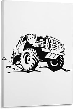 Amazon Co Jp ジープ ポスター イラスト 装飾画 壁飾り 可愛い おしゃれ インテリア アートポスター 壁掛け絵 玄関 部屋飾り 木枠付き Frame Style x30inch 50x75cm ホーム キッチン