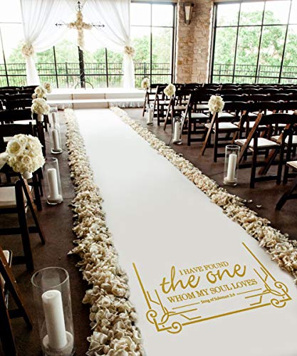 Essential Indoor Or Outdoor Wedding Decoration White With Leaf Imprint 3 X 100 Feet Wedding Aisle