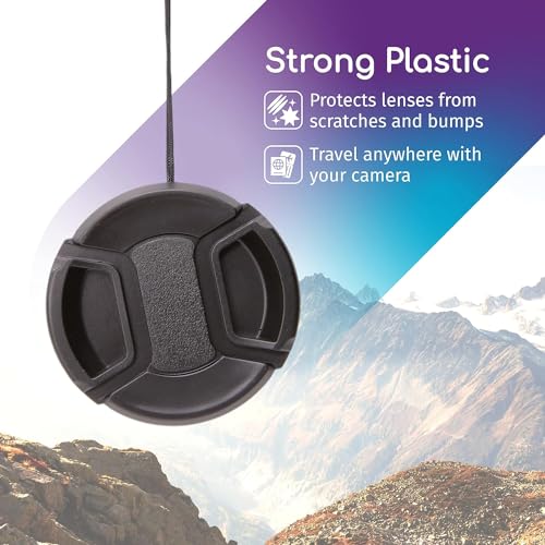 image for CamDesign 67MM Snap-On Front Lens Cap Cover Compatible with Canon, Nik