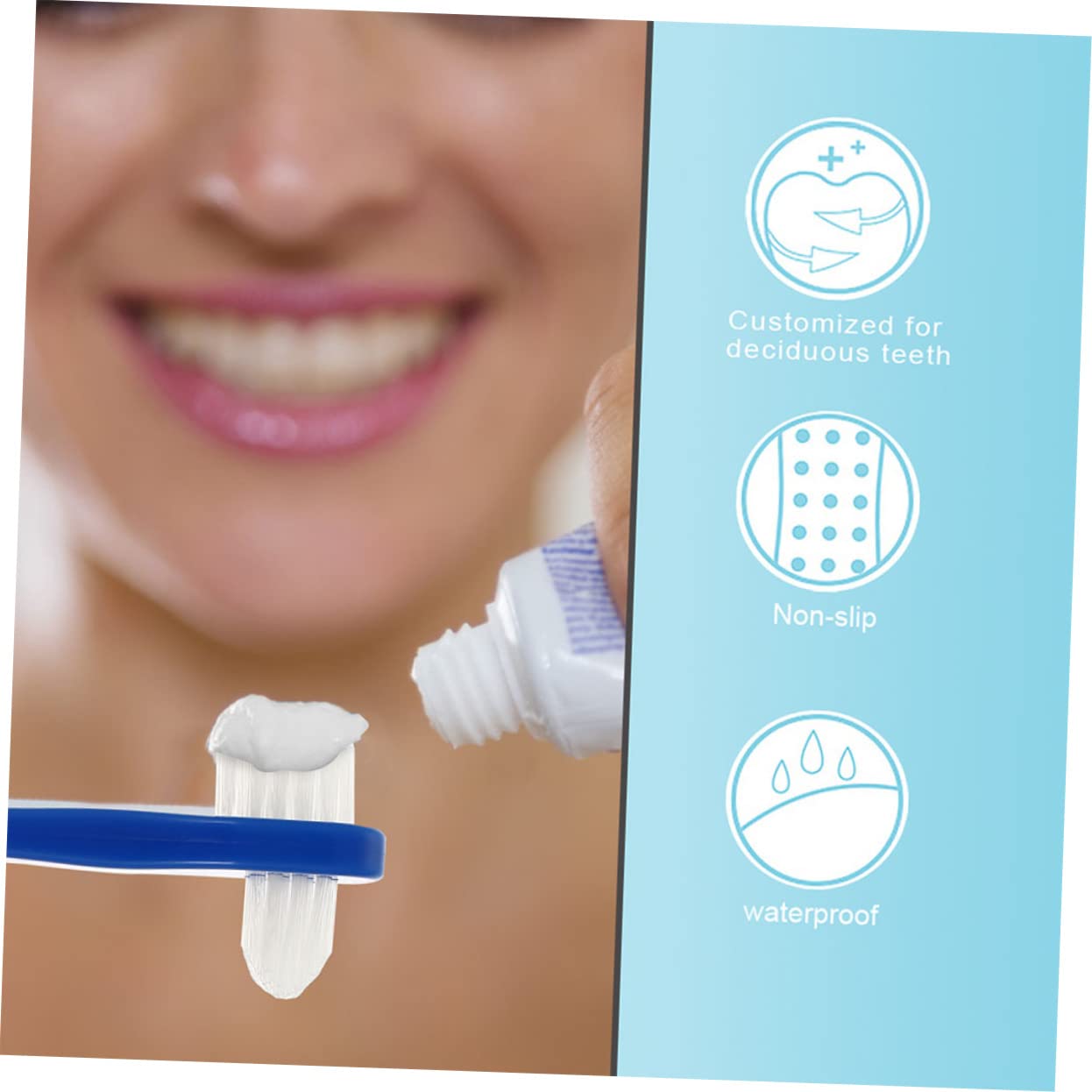 FRCOLOR 20 Pz finto spazzolino a doppia testa strumento per la pulizia dei denti a doppia testa spazzolino per denti finti spazzolino portatile spazzolino per dentiera spazzola per protesi