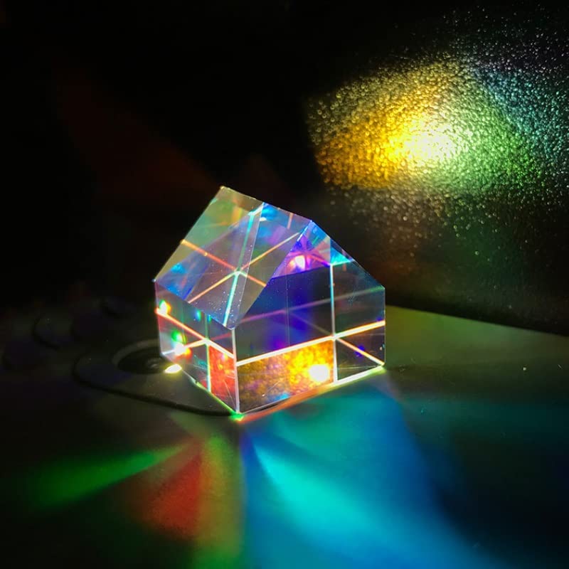 Microscope Cube Prism Cabin K9 Optical Glass Creative Birthday Gift 1PC