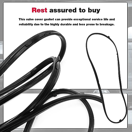 Image of VS50607R Valve Cover Gasket Set 0361708 12341-RCA-A01 Replacement for Acura MDX RL TL 3.5L Replacement for Honda Accord 3.0L 2003-2004 Replacement for Saturn Vue 3.5L 2004-2007