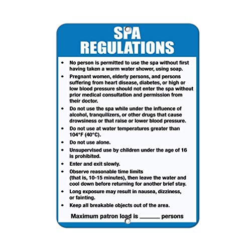 Flyss Spa Rules & Regulations Read & Follow Spa Rules for Safety… Aluminum Metal