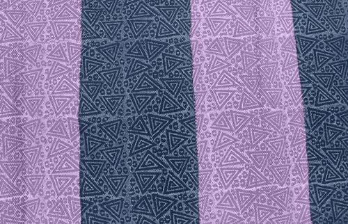 Tapis carré 1,8m coton bleu violet lavable intérieur et extérieur à tissage plat