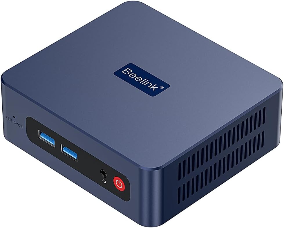 Beelink SER3 Mini PC, processeur AMD Ryzen 3 3200U (2C/4T, jusqu'à 3.5 GHz), 16 Go de RAM 500 Go SSD, HDMI/DP/WiFi5/BT 5.0/RJ45 1000M/WOL/Démarrage Auto