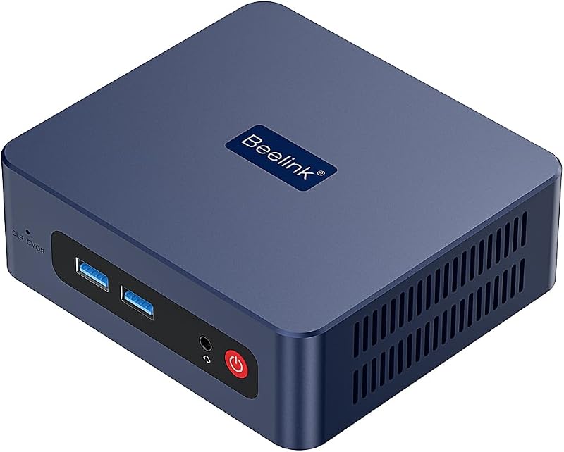 Beelink SER3 Mini PC, AMD Ryzen 3 3200U(up to 3.5GHz) 2C/4T | Mini Computer 16GB DDR4 RAM 500GB SSD, Mini Desktop Computer 4K@60Hz Dual HDMI Display WiFi6/BT5.2/WOL/HTPC/W-11 Pro