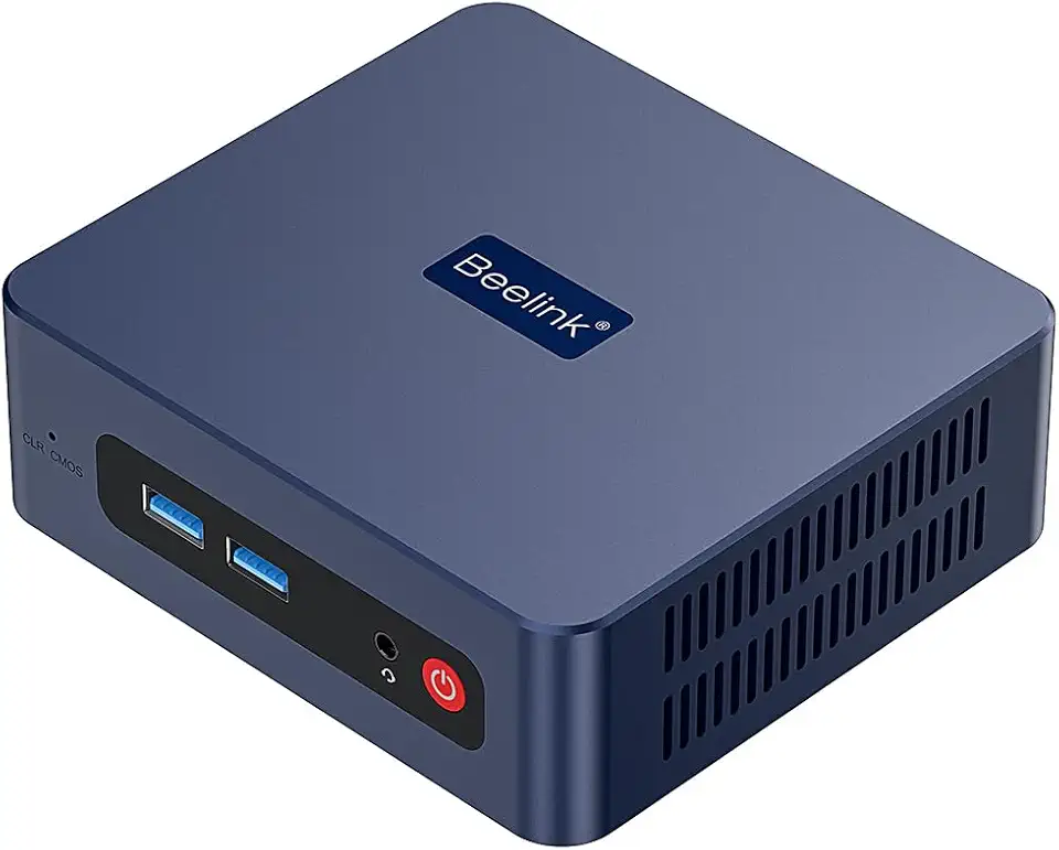 Beelink SER3 Mini PC, AMD Ryzen 3 3200U(up to 3.5GHz) 2C/4T, Mini Computer 16GB DDR4 RAM 500GB SSD, Mini Desktop Computer 4K@60Hz Dual HDMI Display WiFi6/BT5.2/WOL/HTPC/W-11 Pro