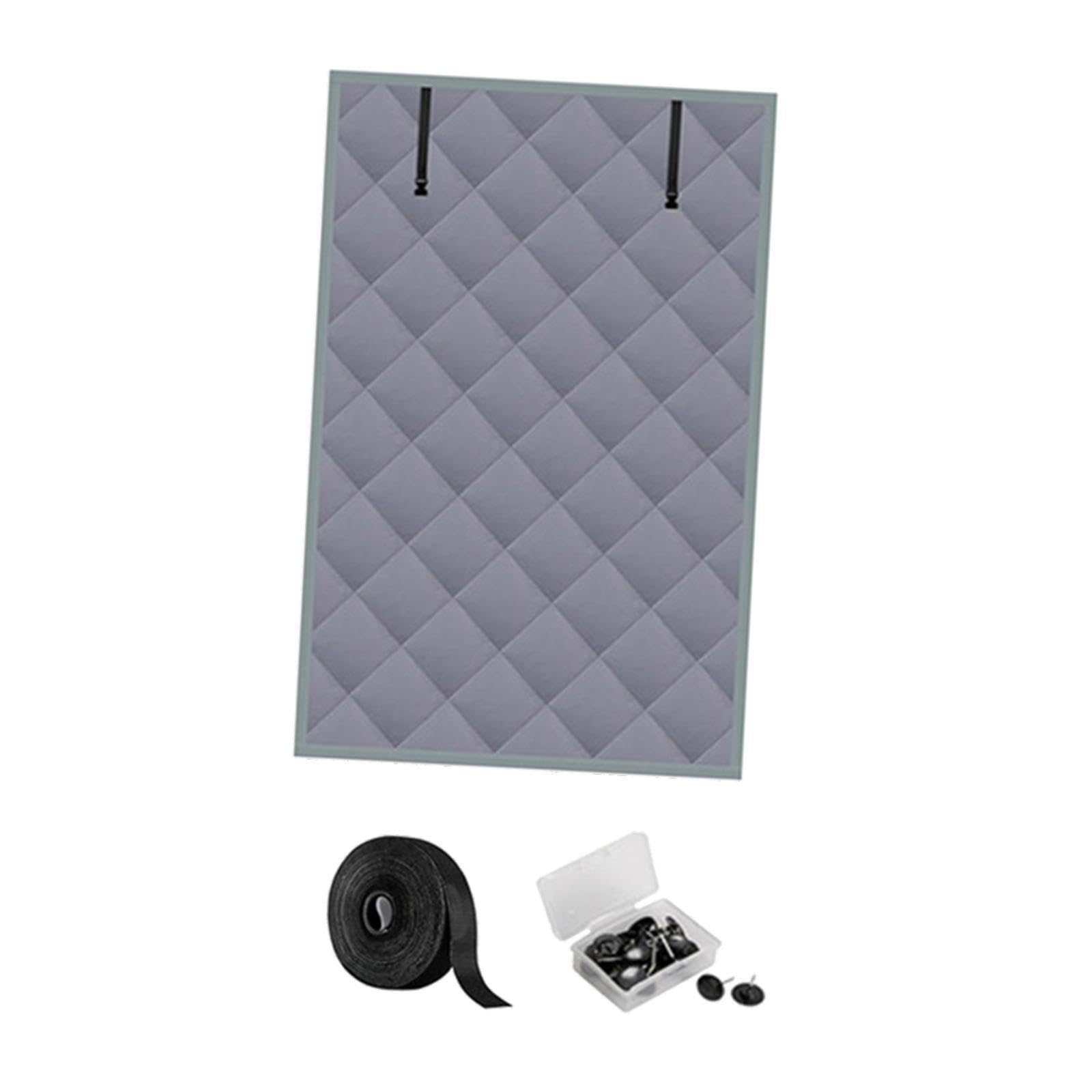ALCXAZS Thermal Insulated Window Curtain Set Includes Installation Kit With Fastener Winter Weather Blackout Shade Windproof Window Insulation Winter