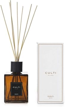 Culti Diffuser Sticks Decor 1000 ml Milano | Fragranza Tessuto, marolllino, Cassis leaves and Musk