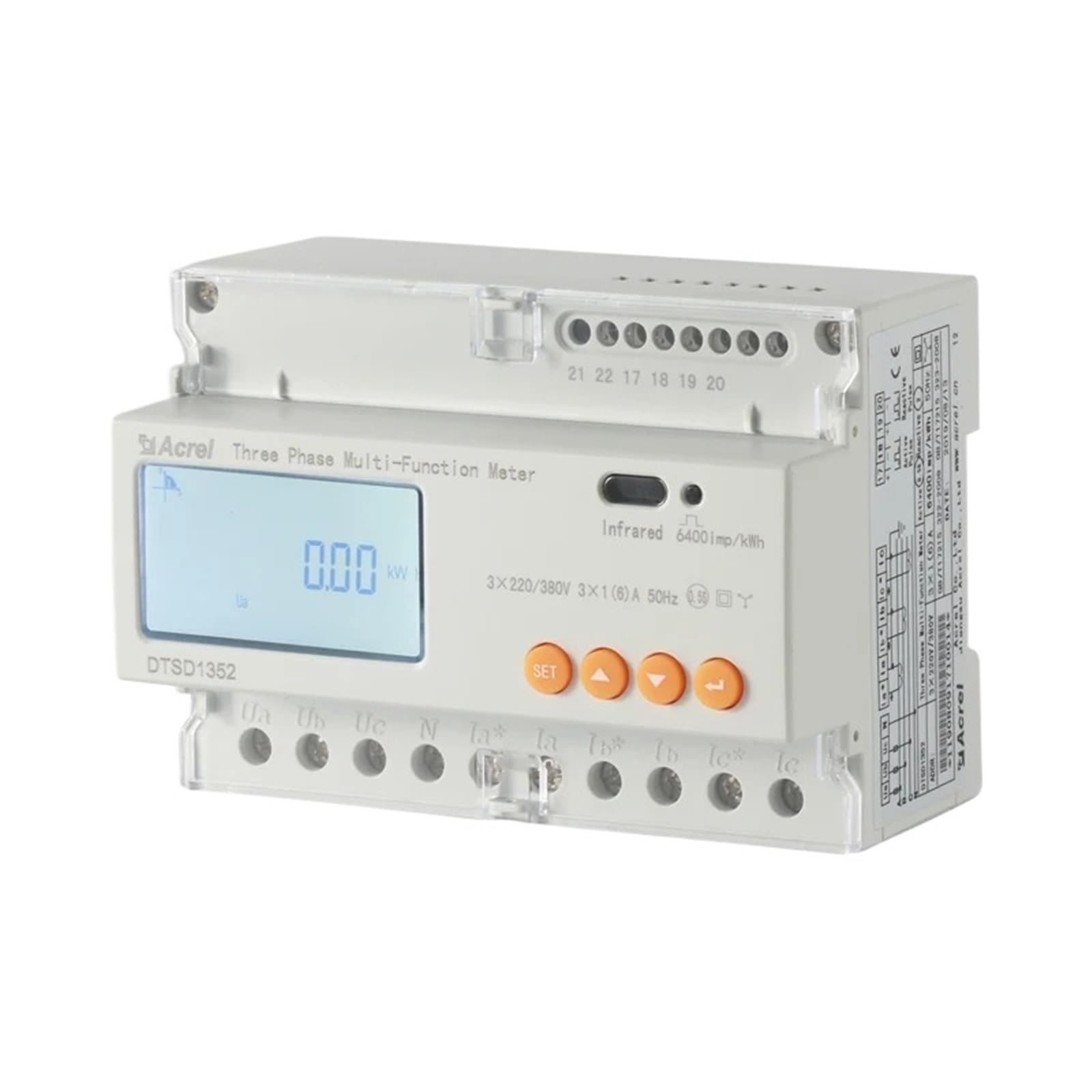 Système de stockage d'énergie domestique ADL3000-EA 80 A, compteur d'énergie triphasé à 4 fils à connexion directe(Direct Connect)